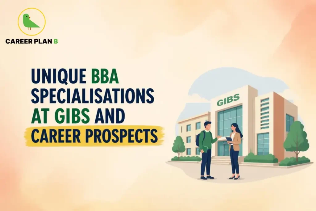 Unique BBA specialisations at GIBS showing business management education, campus learning, student opportunities and career prospects