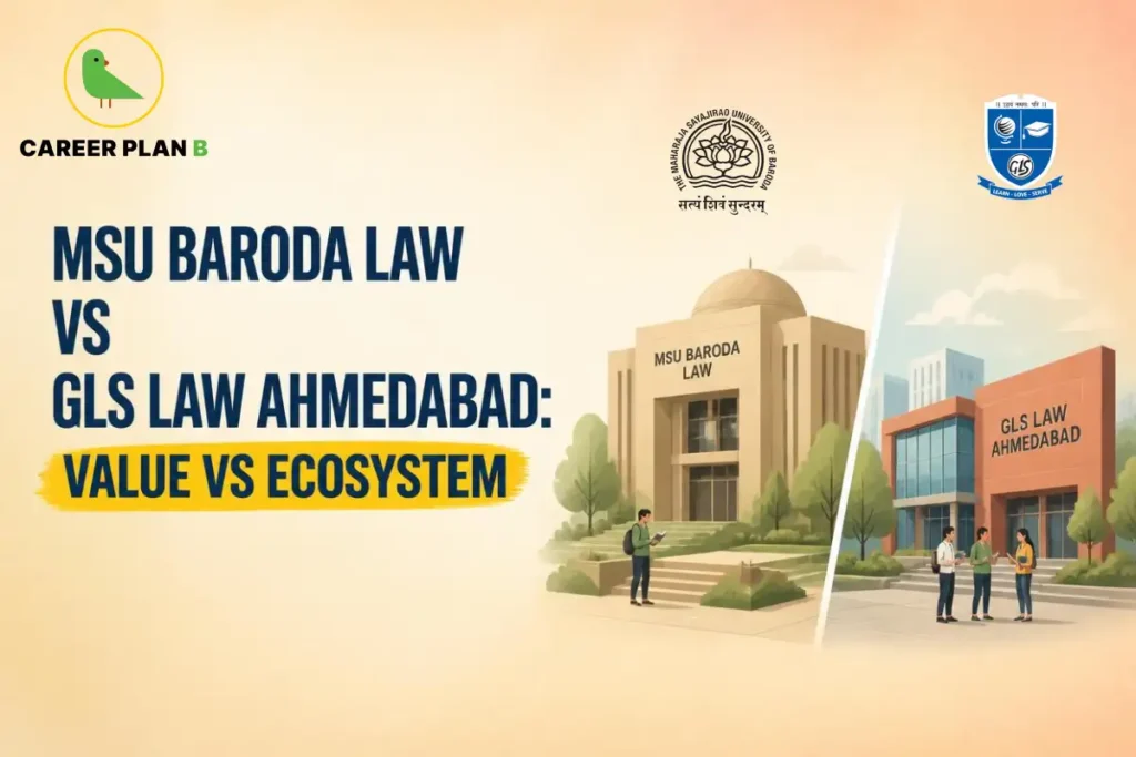 MSU Baroda Law vs GLS Law Ahmedabad Comparing Law Education, Fees, Campus Experience, and Career Opportunities