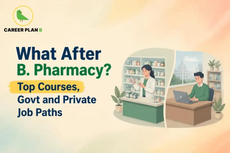Pharmacy graduate working in a medical store and another student using a laptop