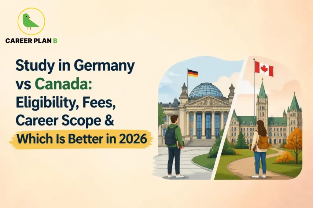 Study in Germany vs Canada with university campuses, eligibility, fees and career scope comparison