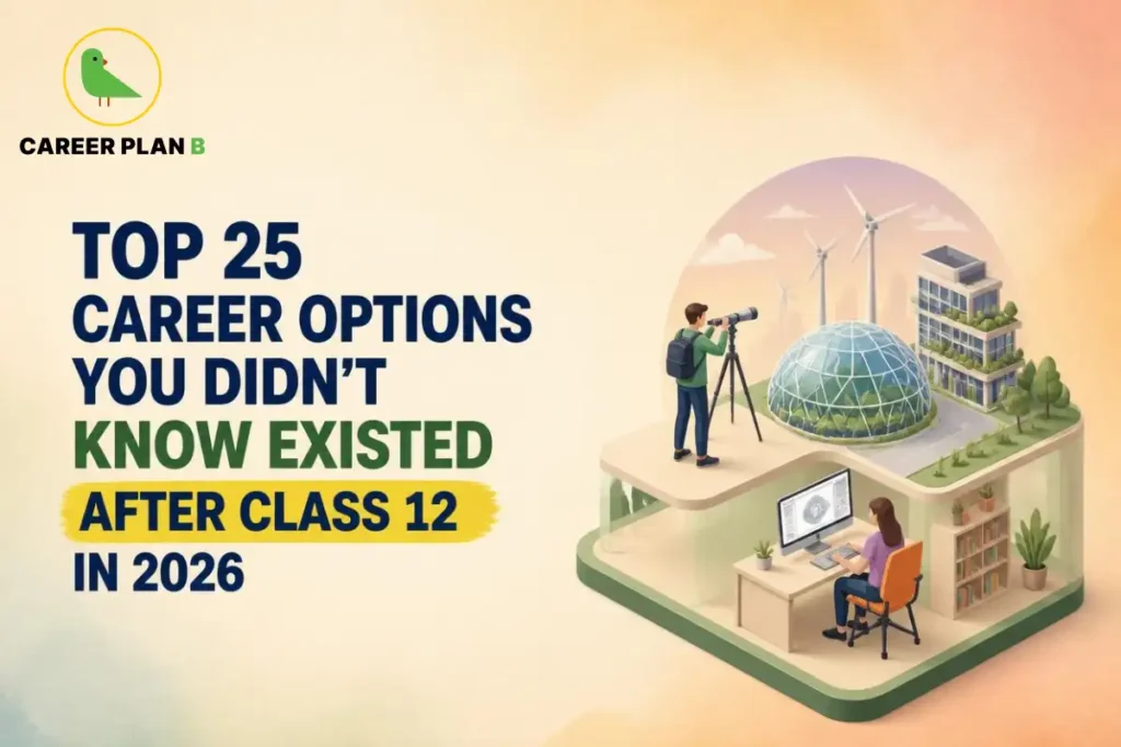 Top 25 Career Options After Class 12 in 2026 Featuring Diverse Emerging Career Paths Across Science, Technology, Sustainability, and Creative Fields