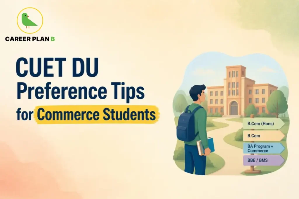 CUET DU Preference Tips for Commerce Students Choosing B.Com, B.Com (Hons), BA Programme, and BBE/BMS Courses