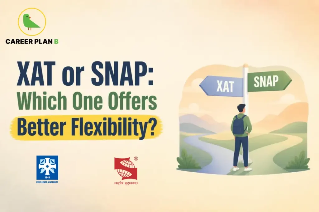 XAT vs SNAP comparison showing exam choices and flexibility for management aspirants.