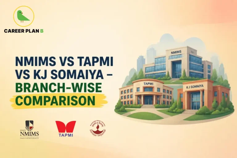 NMIMS vs TAPMI vs KJ Somaiya branch-wise comparison for MBA aspirants.