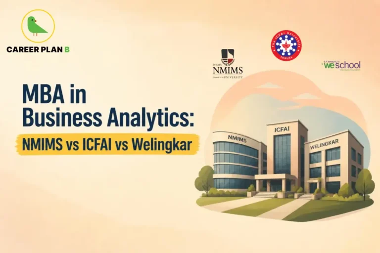 MBA in Business Analytics comparison of NMIMS, ICFAI, and Welingkar.