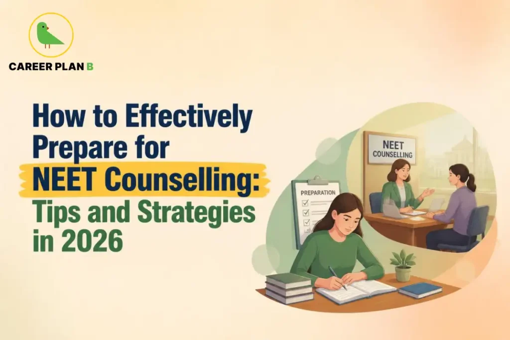 How to effectively prepare for NEET counselling in 2026, showing an aspirant studying with a preparation checklist and receiving counselling guidance.