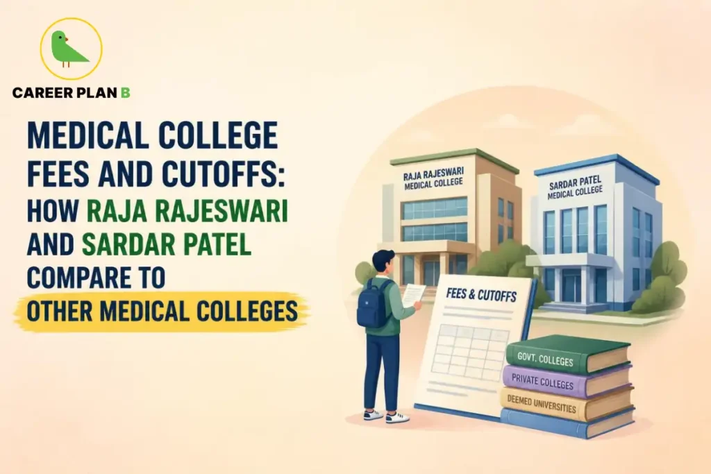 Medical College Fees and Cutoffs Comparison Showing How Raja Rajeswari and Sardar Patel Compare with Other Medical Colleges