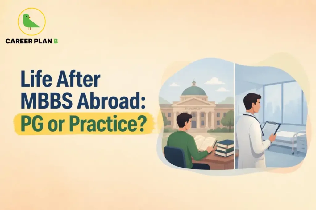 Life after MBBS abroad: comparing postgraduate study and medical practice options.