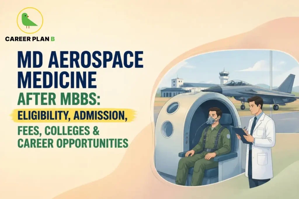 MD Aerospace Medicine after MBBS covering eligibility, admission, fees, top colleges, and career opportunities in aviation and aerospace medicine.