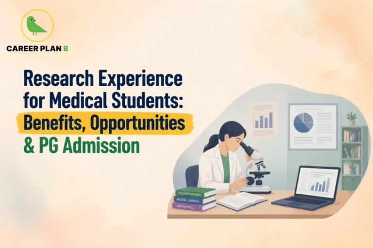 Research experience for medical students, highlighting benefits, opportunities, and PG admission.
