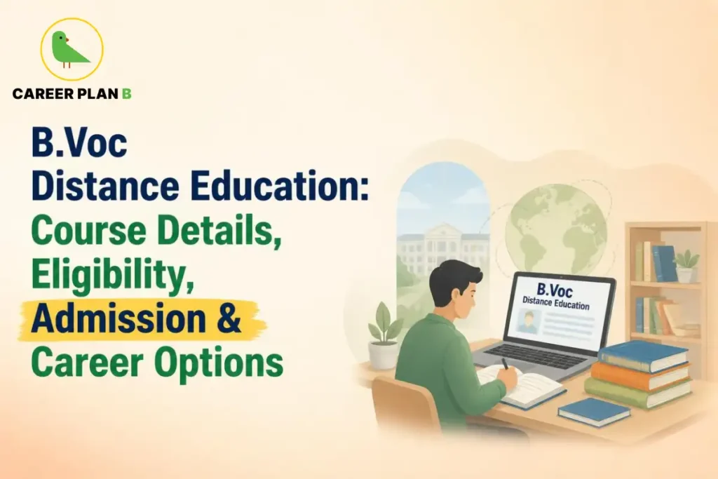 B.Voc Distance Education course covering course details, eligibility, admission process, and career options for students.