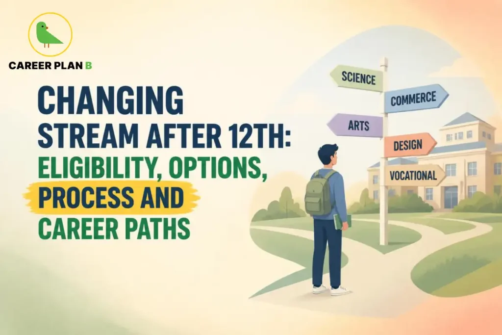Changing stream after 12th: eligibility, options, process, and career paths.