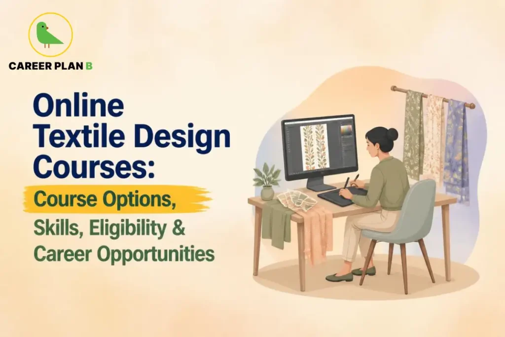 Online textile design courses covering course options, skills, eligibility, and career opportunities.