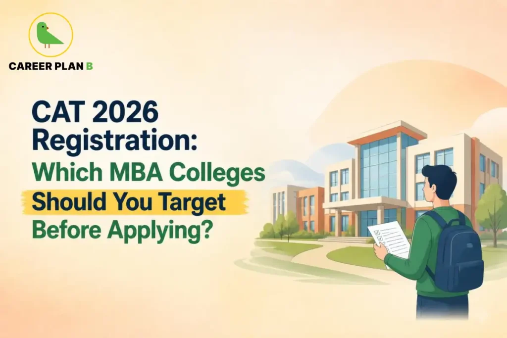 CAT 2026 registration guide explaining which MBA colleges students should target before applying based on their preparation and admission goals.