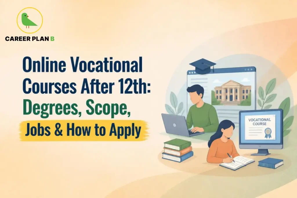 Online vocational courses after 12th for degrees, career scope, jobs and application process.