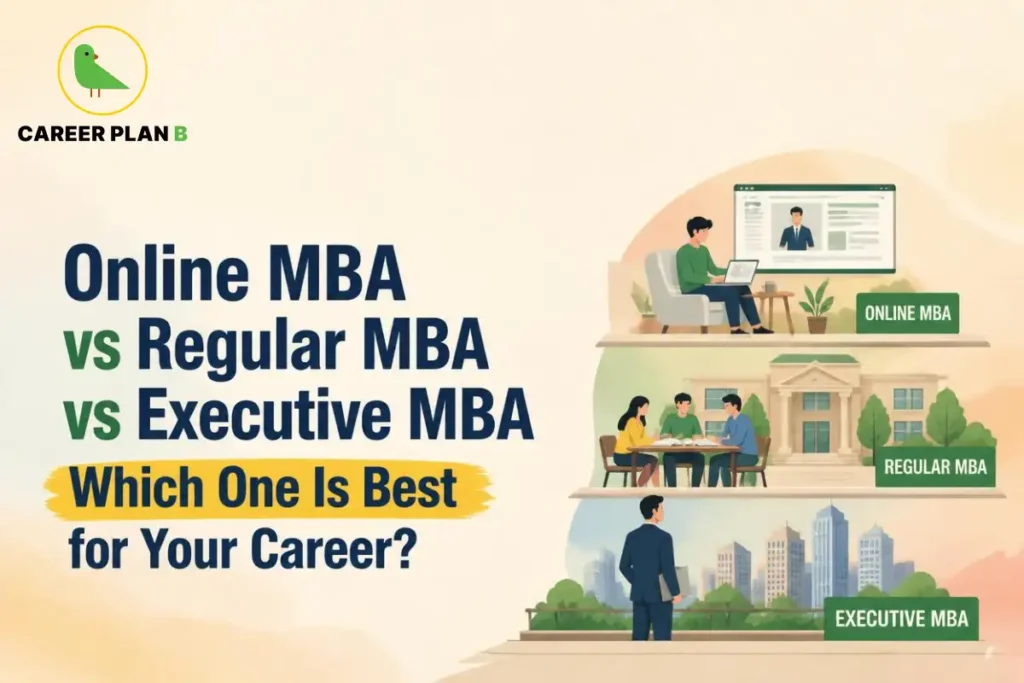 Online MBA vs Regular MBA vs Executive MBA Comparison to Help Professionals Choose the Best MBA Format for Their Career