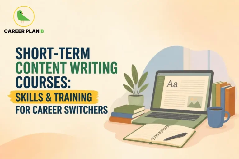 Short-term content writing courses for career switchers, featuring writing skills and online training.
