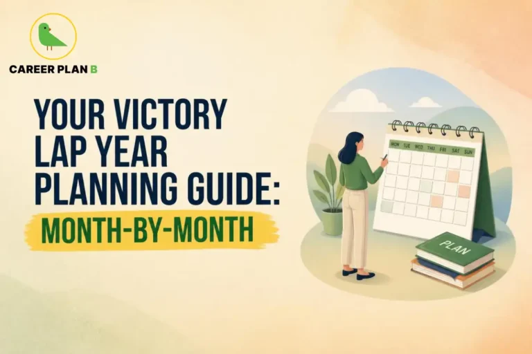 Student creating a month-by-month drop year study plan using a weekly calendar, planning notebook, and organised study schedule. The illustration highlights goal setting, time management, and consistent preparation for competitive entrance examinations.