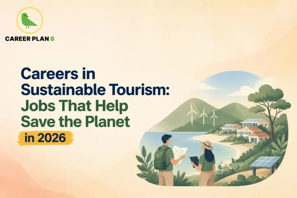 Sustainable tourism careers in 2026 focused on eco-friendly travel, environmental conservation, renewable energy, responsible tourism, and sustainable destination management