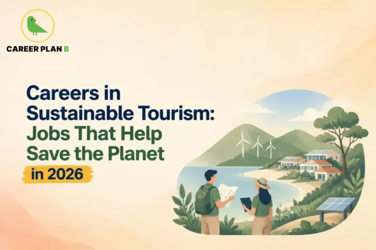 Sustainable tourism careers in 2026 focused on eco-friendly travel, environmental conservation, renewable energy, responsible tourism, and sustainable destination management