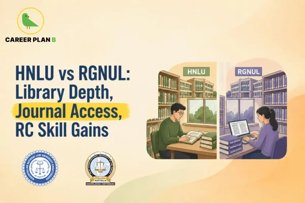HNLU vs RGNLU comparison of libraries, journal access, and reading skills