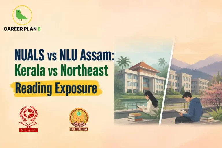 NUALS vs NLU Assam comparison of Kerala and Northeast reading exposure