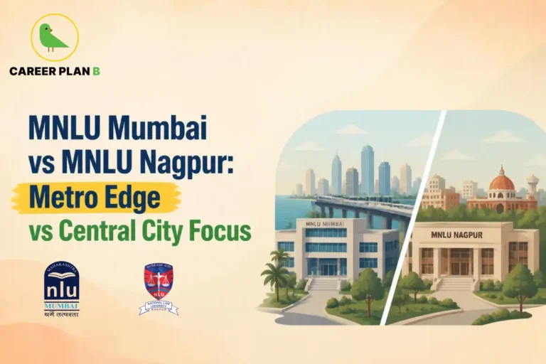 MNLU Mumbai vs MNLU Nagpur comparison of metro edge and central city focus