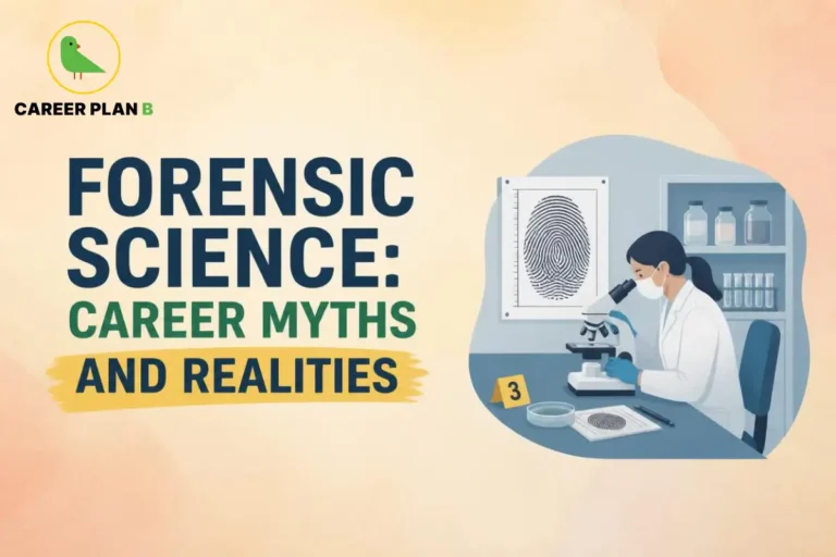 Forensic science professional examining fingerprint evidence under a microscope in a laboratory.