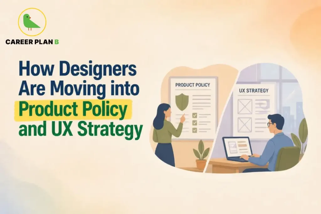 Designers reviewing product policies and user interface layouts to develop product policy and UX strategy.