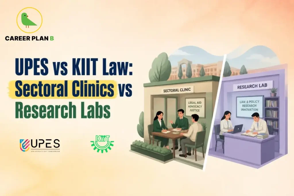 UPES vs KIIT Law: sectoral clinics vs research labs
