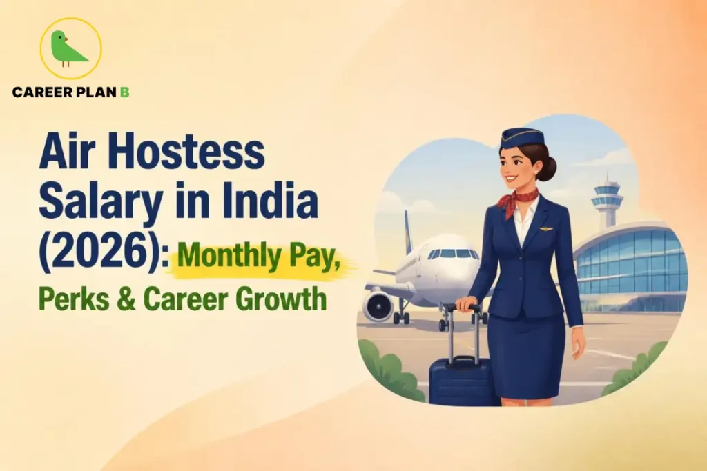 Air hostess salary in India in 2026, including monthly pay, airline cabin crew benefits, perks, job opportunities, and career growth