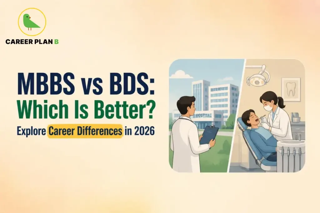 MBBS vs BDS comparison showing career differences in 2026