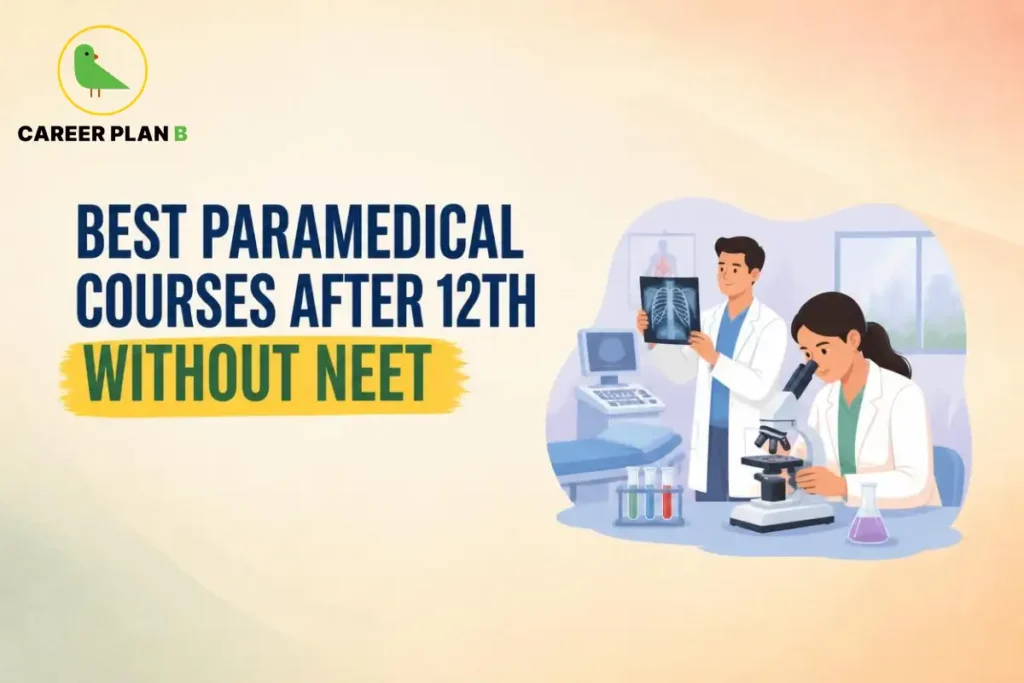 Best paramedical courses after 12th without NEET, showing medical laboratory, diagnostic imaging, and healthcare training opportunities