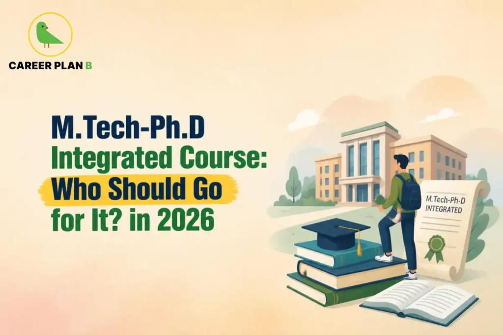 M.Tech-Ph.D integrated course in 2026 showing an advanced academic and research pathway for students