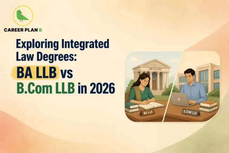 BA LLB vs B.Com LLB integrated law degree comparison for students choosing a legal career in 2026