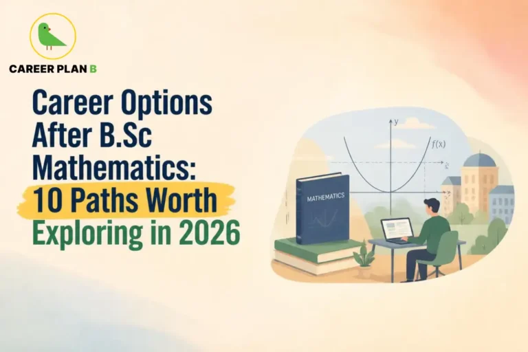 Career options after B.Sc Mathematics, including 10 promising career paths, higher education opportunities, job roles, and future prospects in 2026
