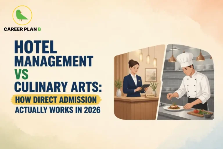 Hotel management and culinary arts students exploring direct admission options