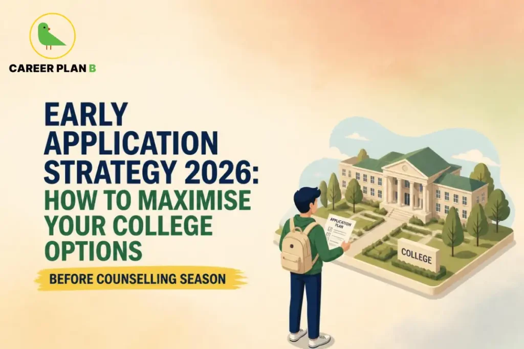 Student reviewing an early application strategy 2026 plan before college counselling season.