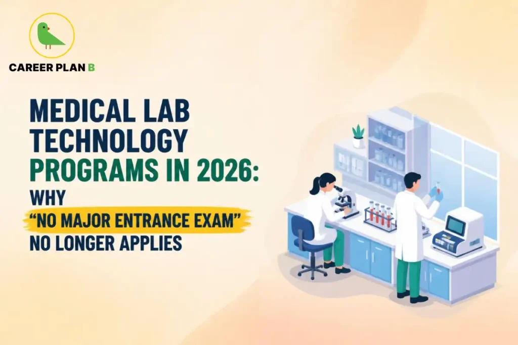 Medical lab technology programs in 2026 highlighting laboratory training and changing entrance exam requirements