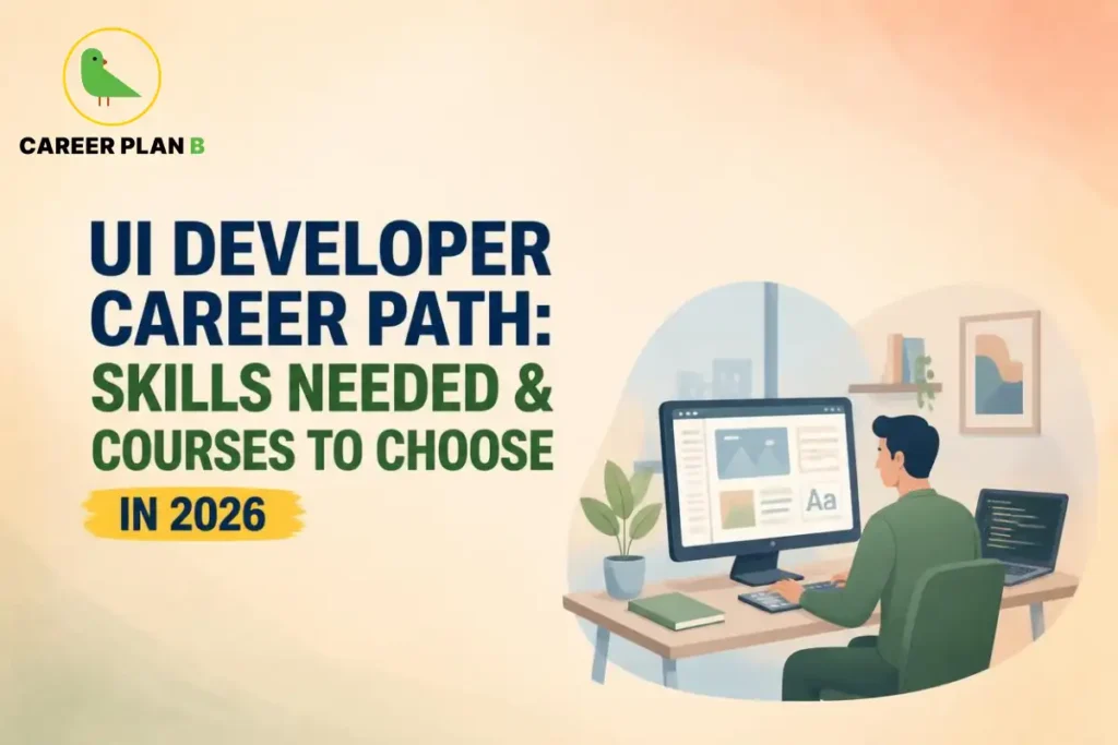 Explore the UI developer career path in 2026, including essential skills, recommended courses, job opportunities and Career Plan B guidance.